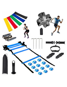 Conjunto de Entrenamiento de Agilidad HiLeDiQJ - 12 Escalones