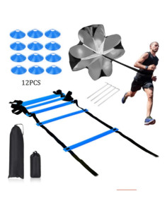 Conjunto de Entrenamiento de Agilidad HiLeDiQJ - 12 Escalones 2