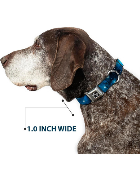 Collar de Perro Buckle-Down Galaxy Blues 2.54 cm Ancho 22.86-38.1 cm Collar de Perro Buckle-Down Galaxy Blues 2.54 cm Ancho 22.86-38.1 cm