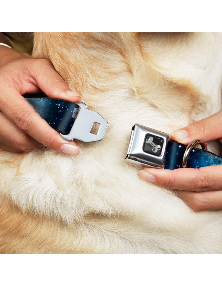 Collar de Perro Buckle-Down Galaxy Blues 2.54 cm Ancho 22.86-38.1 cm Collar de Perro Buckle-Down Galaxy Blues 2.54 cm Ancho 22.86-38.1 cm