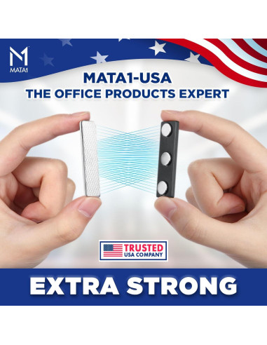 Imanes de Insignias Magnéticos Mata1 - 3 Piezas 44x12mm