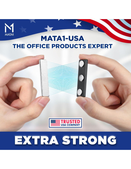 Imanes de Insignias Magnéticos Mata1 - 3 Piezas 44x12mm