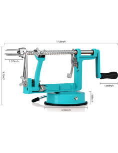 Pelador de Manzanas 3 en 1 TATIDA con Cuchillas de Acero Inoxidable 2