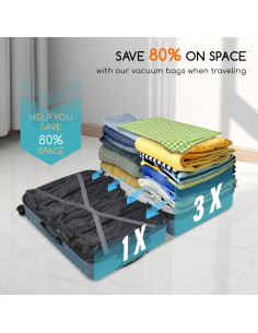 Paquete de 2 Bolsas de Vacío Tiagowell Medianas Negras 2