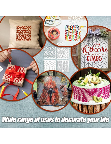 16 Plantillas Geométricas Reutilizables Felixcraft 15.24 cm 16 Plantillas Geométricas Reutilizables Felixcraft 15.24 cm