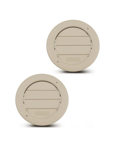 Rejilla de Ventilación A/C Techo Beige ANODZU 2 Paquetes