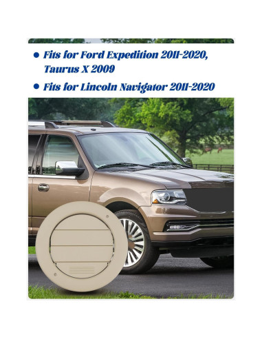 Rejilla de Ventilación A/C Techo Beige ANODZU 2 Paquetes