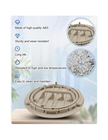 Rejilla de Ventilación A/C Techo Beige ANODZU 2 Paquetes