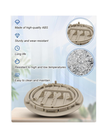 Rejilla de Ventilación A/C Techo Beige ANODZU 2 Paquetes