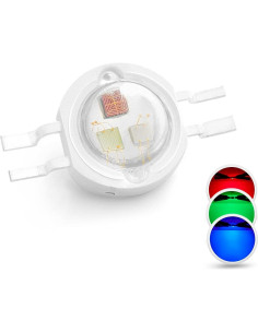 Chip LED RGB 3W Chanzon 10pcs 600mA 50-90LM SMD COB 2