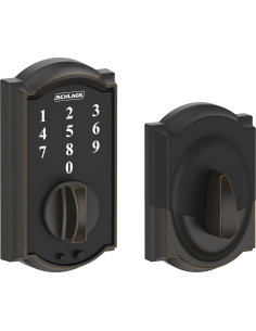 Cerradura Muerta Táctil Schlage BE375 CAM 716 Bronce Envejecido 2