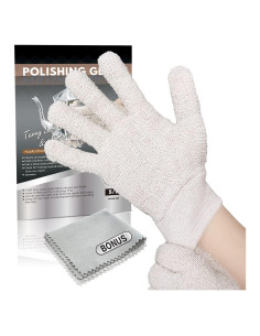 Guantes de Pulido de Plata Evridwear - 2 Pares S/M