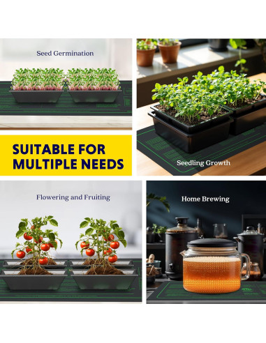 Alfombrilla Térmica iPower 25.4 x 50.8 cm para Plántulas