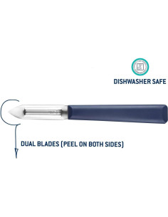 Pelador Manual Opinel No. 315 Azul, Acero Inoxidable, Apto Lavavajillas 2