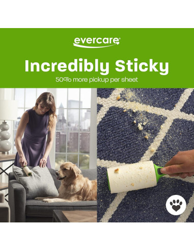 Rodillos de Lint Evercare 5 Unidades 300 Hojas para Pelo