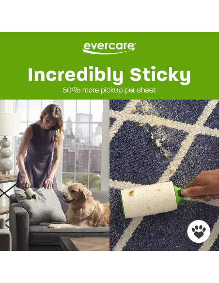 Rodillos de Lint Evercare 5 Unidades 300 Hojas para Pelo