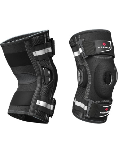 Faja de Rodilla NEENCA Mediana Negra con Estabilizadores