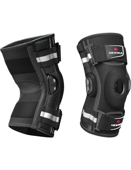 Faja de Rodilla NEENCA Mediana Negra con Estabilizadores