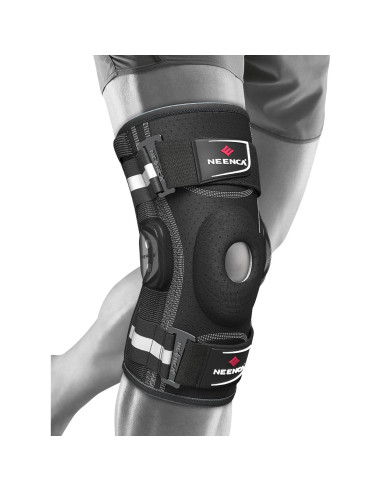 Faja de Rodilla NEENCA Mediana Negra con Estabilizadores