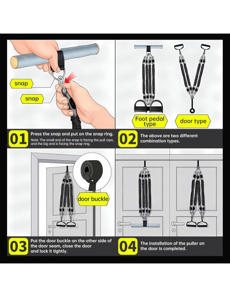Banda de Resistencia con Pedal Awaiymi 25LB para Fitness