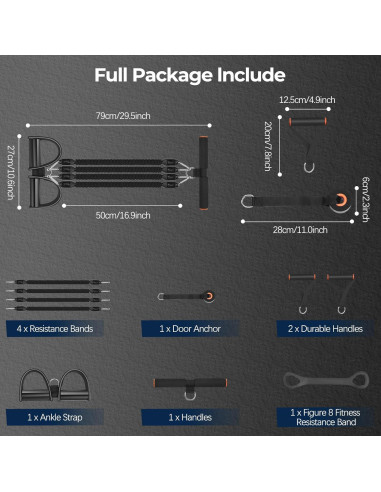 Banda de Resistencia con Pedal Awaiymi 25LB para Fitness