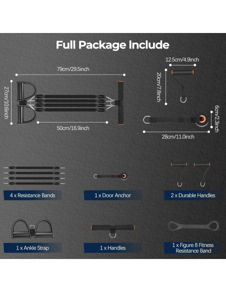 Banda de Resistencia con Pedal Awaiymi 25LB para Fitness