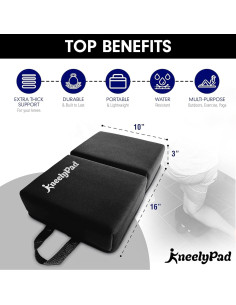 KneelyPad Almohadilla para Arrodillarse Espuma Viscoelástica 25x20cm 2