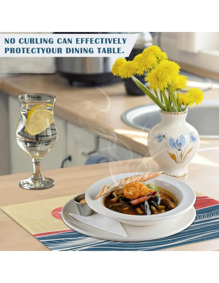 Juego de 4 Manteles Rectangulares IGPPDO Lino 30x45 cm