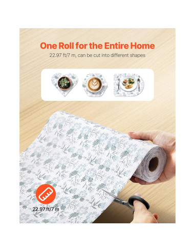 Forro de Cajón y Estante VEVOR Floral 7.01 m Antideslizante