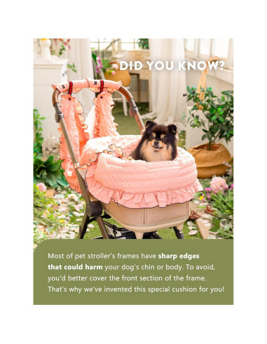 Cubierta de Carrito para Mascotas Harryspet Rosa Coral