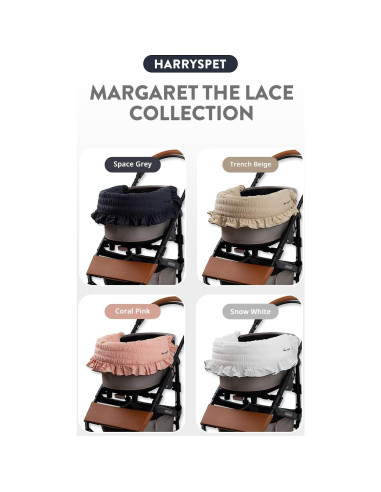 Cubierta de Carrito para Mascotas Harryspet Rosa Coral