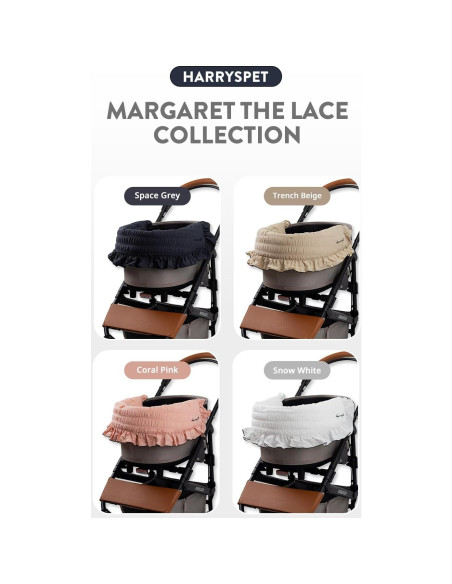 Cubierta de Carrito para Mascotas Harryspet Rosa Coral