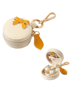 Porta Joyas de Viaje GELVTIC Estuche Cuero Sintético Amarillo