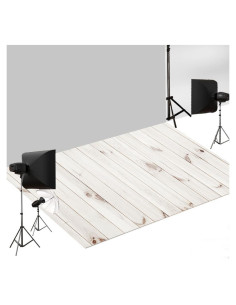 Mats de Fotografía Kate Suelo Caucho Madera Blanca 1.5x1.2m