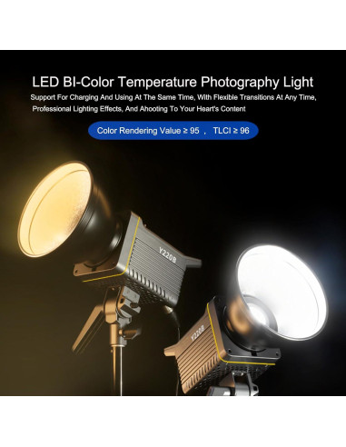 Luz de Video LED Bi-Color 220W JatureClets JC-220W