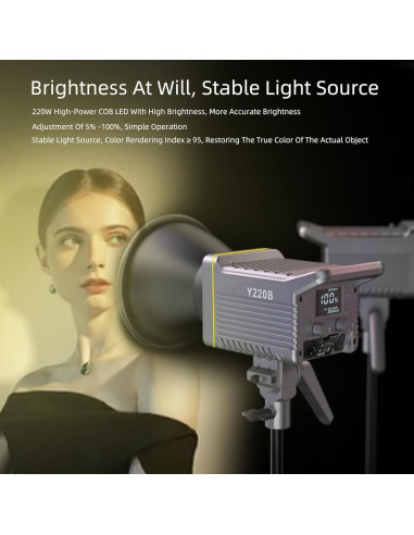 Luz de Video LED Bi-Color 220W JatureClets JC-220W