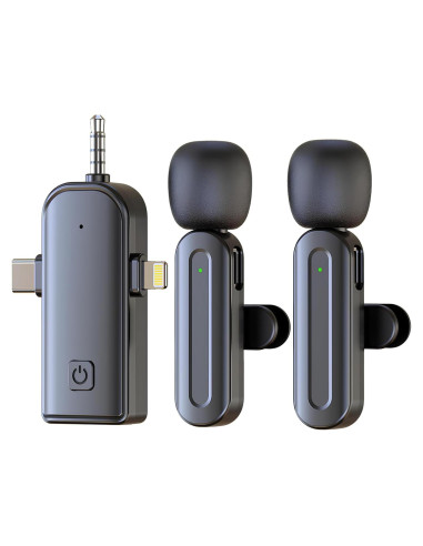 Micrófono Inalámbrico Vist Zone SX26 con 2 Micrófonos y Cancelación de Ruido