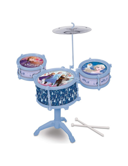 Kit de Batería Musical Frozen 2 - 3 Tambores y Platillo
