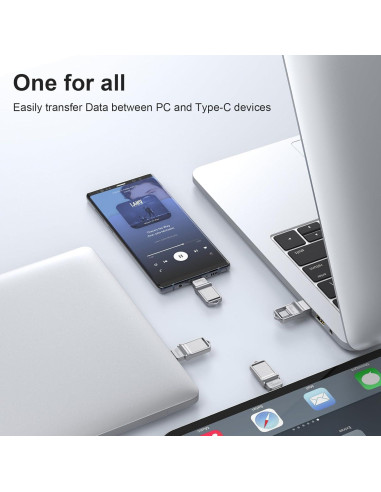 TOPESEL 64GB Unidad Flash USB C y USB A 3.0 Impermeable
