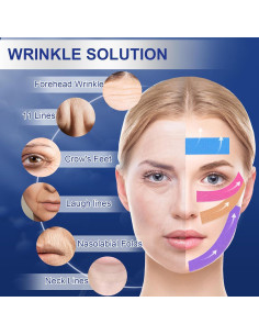 Cinta Facial Antienvejecimiento TEAWOO - 4 Colores, 100% Impermeable 2