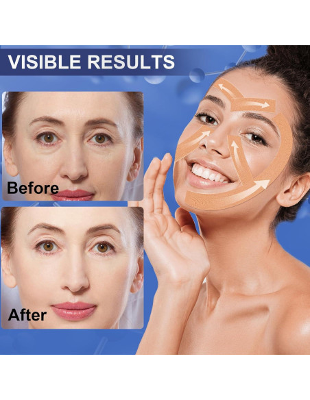 Cinta Facial Antienvejecimiento TEAWOO - 4 Colores, 100% Impermeable