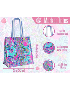 Bolsa de Compras Reutilizable Lilly Pulitzer Lil Earned Stripes 2
