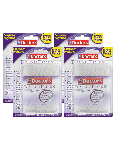 Palillos Interdentales 2-en-1 The Doctor, 275 Unidades