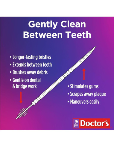Palillos Interdentales 2-en-1 The Doctor, 275 Unidades