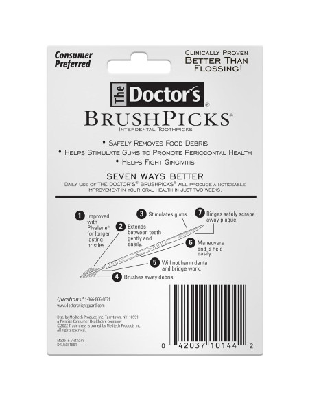 Palillos Interdentales 2-en-1 The Doctor, 275 Unidades