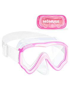 Gafas de natación MOMUSE para niños 3-14 años, rosa, a prueba de fugas