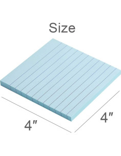 Notas Adhesivas Rayadas Vanpad 10x10 cm 6 Colores Pastel 2