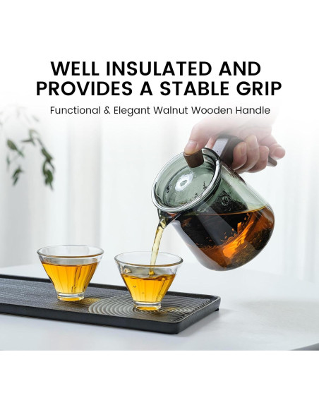 Tetera de vidrio Tea Canyon 500ml con infusor extraíble