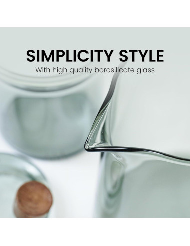 Tetera de vidrio Tea Canyon 500ml con infusor extraíble