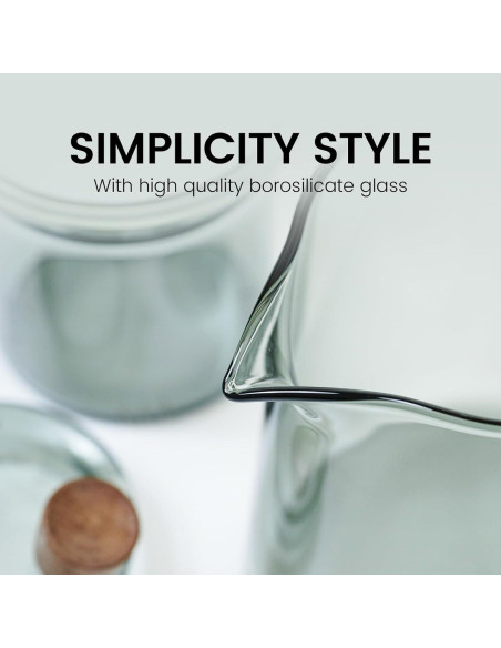 Tetera de vidrio Tea Canyon 500ml con infusor extraíble